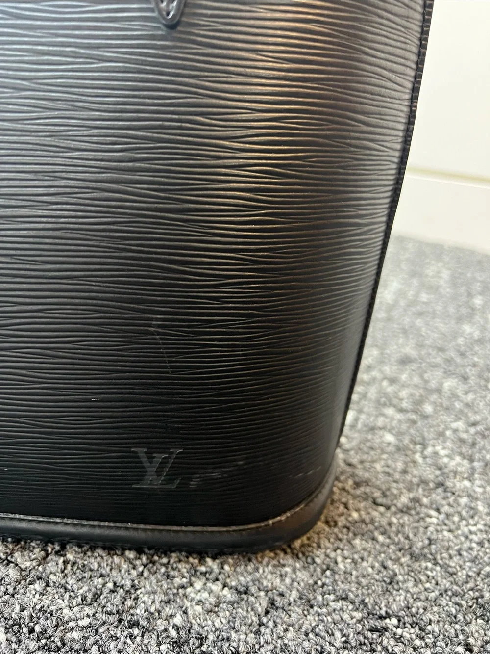 Louis Vuitton Black Epi Lussac Tote